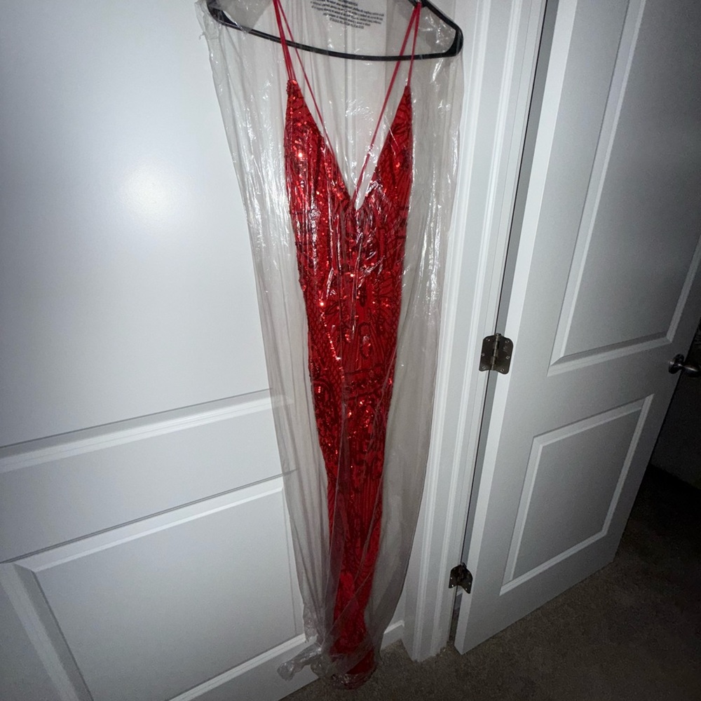 Stunning Red Sequin Gown